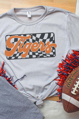 Checkered Tigers Orange Unisex Dri-Power Poly Tee