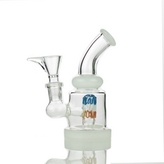 5.5" Water Pipe Bong with Wire Shower and 14mm Male Bowl