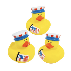 Vinyl Patriotic Rubber Duckies (24 total ducks in 2 bags) 70?› each