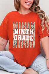 Camo School Era: Sixth To Tenth Grade Short Sleeve Relaxed Fit T-Shirt *Choose Your Grade