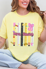 Personalized Teachers Rule Short Sleeve Relaxed Fit T-Shirt