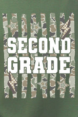 Camo School Era: Pre-K To Fifth Grade Short Sleeve Relaxed Fit T-Shirt *Choose Your Grade