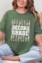 Camo School Era: Pre-K To Fifth Grade Short Sleeve Relaxed Fit T-Shirt *Choose Your Grade