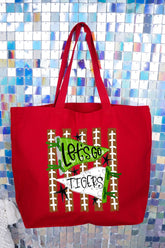 Personalized Touchdown Cheers Canvas Jumbo Tote *Enter Custom Text