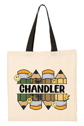 Personalized Camo Pencil Pack Medium Canvas Tote *Enter Kid's Name