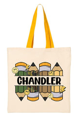 Personalized Camo Pencil Pack Medium Canvas Tote *Enter Kid's Name
