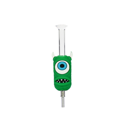 5" Nectar Collector Glass and Silicone Character Designs 24 pcs Display