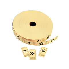 Yellow Star Tickets (2000 Tickets/roll)