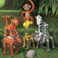 Zoo Animal Inflates (12/package) $2.95 each