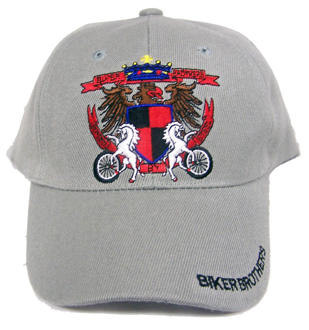 BIKER BROTHERS SHEILD BONDED BY STEEL BASEBALL HAT (Sold by the piece) *- CLOSEOUT NOW $ 1.50 EA