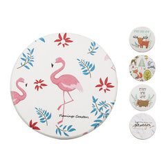 Round Clay Coasters
