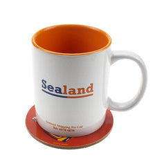 Round Hardwood Coasters with Oil Rim