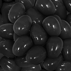 Empty Plastic Easter Eggs - Black 2-1/3" (1000 PACK)