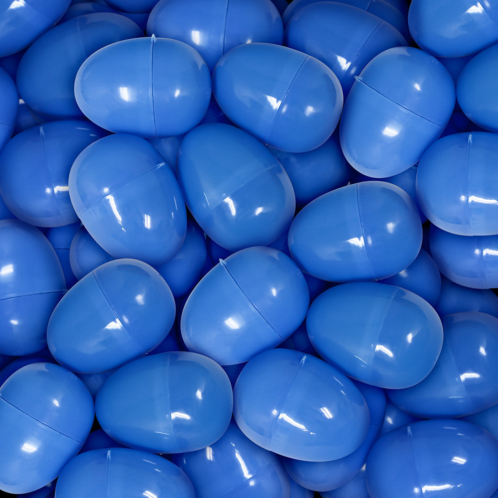 Empty Plastic Easter Eggs - Blue 2-1/3" (1000 PACK)