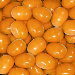Empty Plastic Easter Eggs - Orange 2-1/3" (1000 PACK)