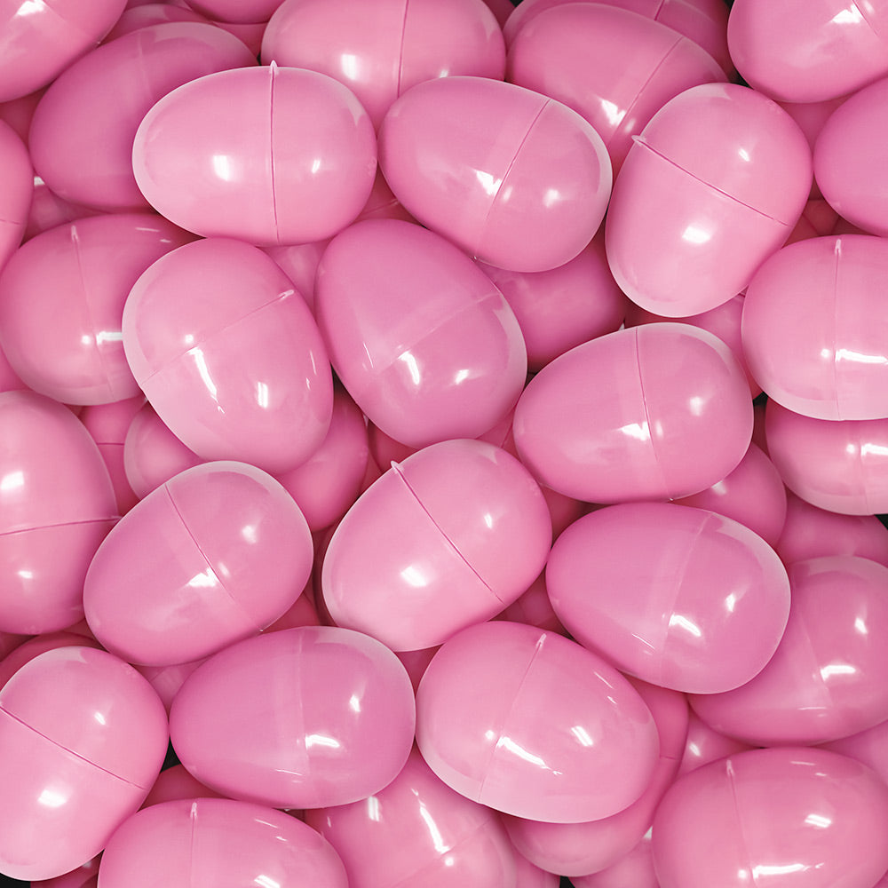 Empty Plastic Easter Eggs - Pink 2-1/3" (1000 PACK)