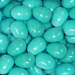 Empty Plastic Easter Eggs - Teal 2-1/3" (1000 PACK)
