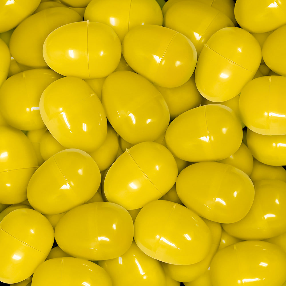 Empty Plastic Easter Eggs - Yellow 2-1/3" (1000 PACK)