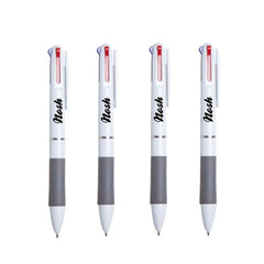 3 Colour Multi-Pen With Grey Rubber Grip
