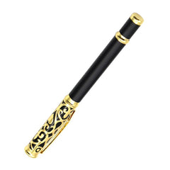 Metal Business Pen With Black And Gold Cap