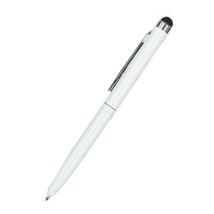 Minimalist Metal Twist-Type Ballpoint Pen With Stylus