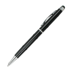 Metal Twist-Type Business Pen With Stylus And Silver Tip