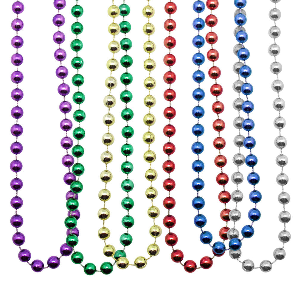 Beads - Round 10mm Assortment 48" (120 PACK)