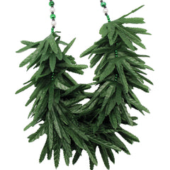 Beads - Green Silk Leaves 42" (6 PACK)