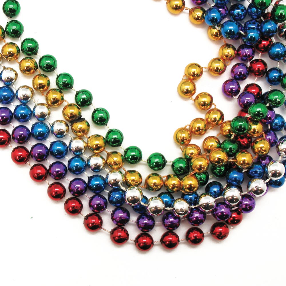 Beads - Round 12mm Assortment 48" (DZ)