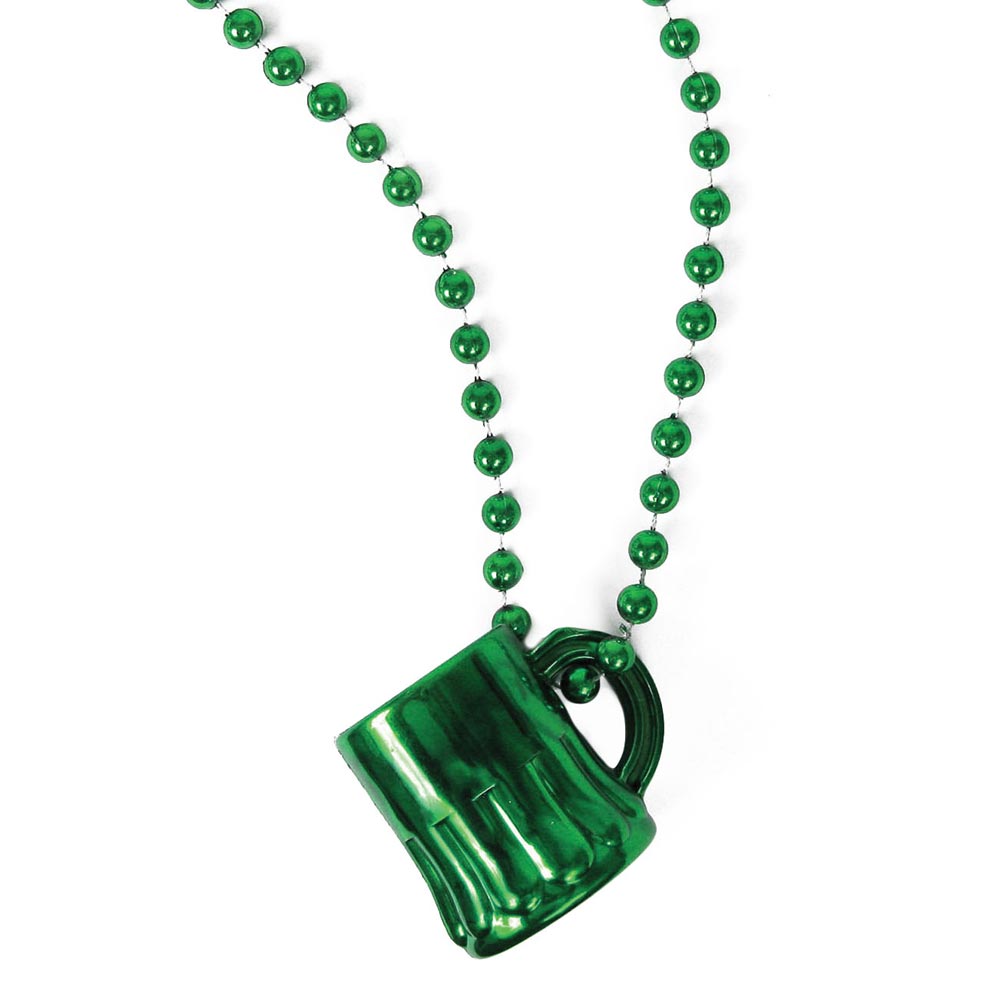 Beads - Green Mug 7.5mm 33" (DZ)
