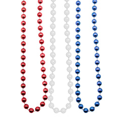 Beads - Patriotic Round 7.5mm Assortment 33" (144 PACK)