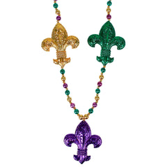 Beads - Fleur De Lis 42" (6 PACK)