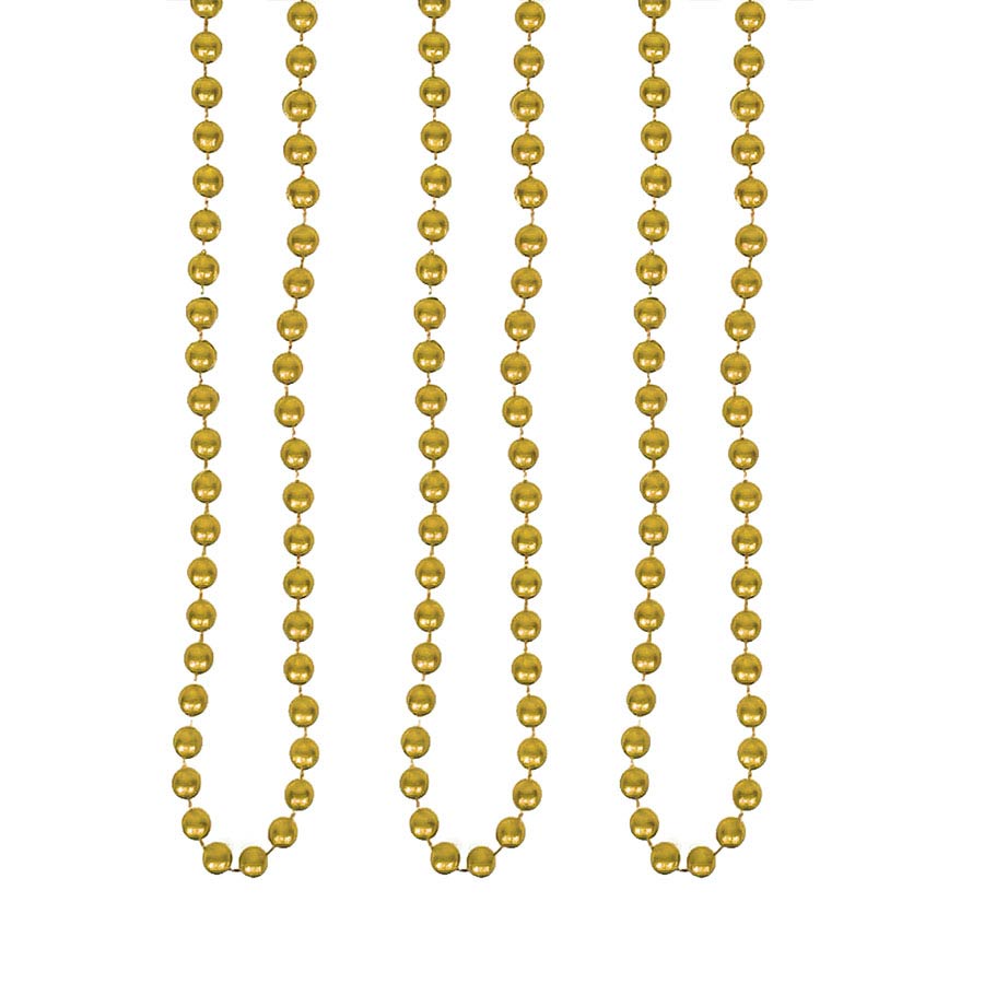 Beads - Gold Round 7mm 33" (144 PACK)