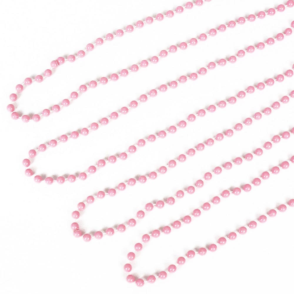 Beads - Pink Round 7mm 33" (144 PACK)