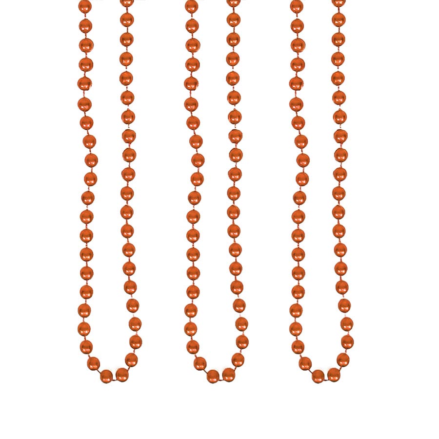 Beads - Orange Round 7mm 33" (144 PACK)