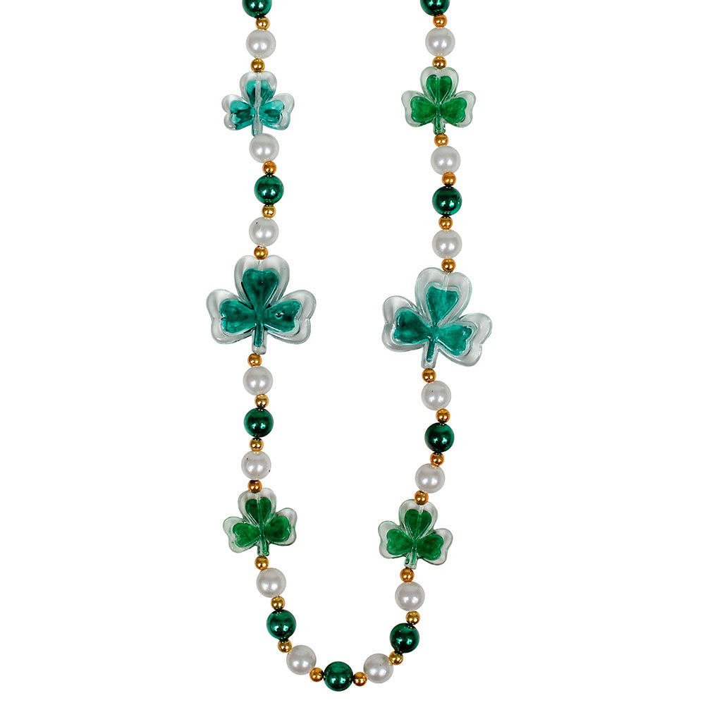 Beads - Painted Shamrocks 40" (6 PACK)