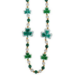 Beads - Painted Shamrocks 40" (6 PACK)