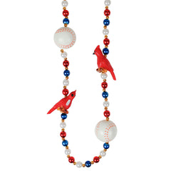 Beads - Baseballs and Cardinals 42" (6 PACK)