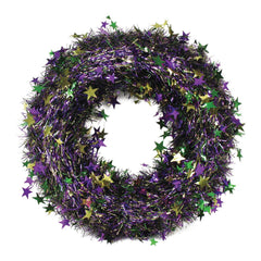 Mardi Gras Metallic Wreath 18" (EACH)