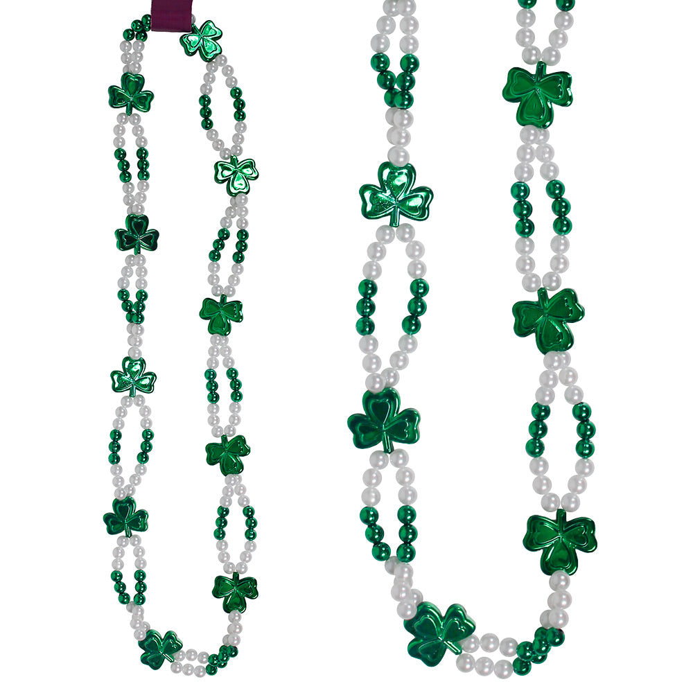 Beads - Shamrocks and Pearls 36" (6 PACK)
