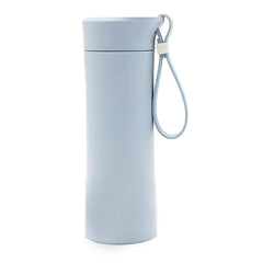 Wheat Fibre Drinking Bottle With Thick Rubber Strap