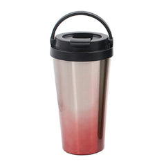 Water Bottle with Carrying Handle and Flip-Top Lid