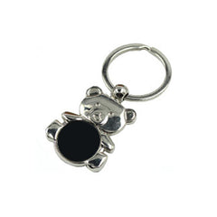 Zinc Alloy Teddy Bear Keychain
