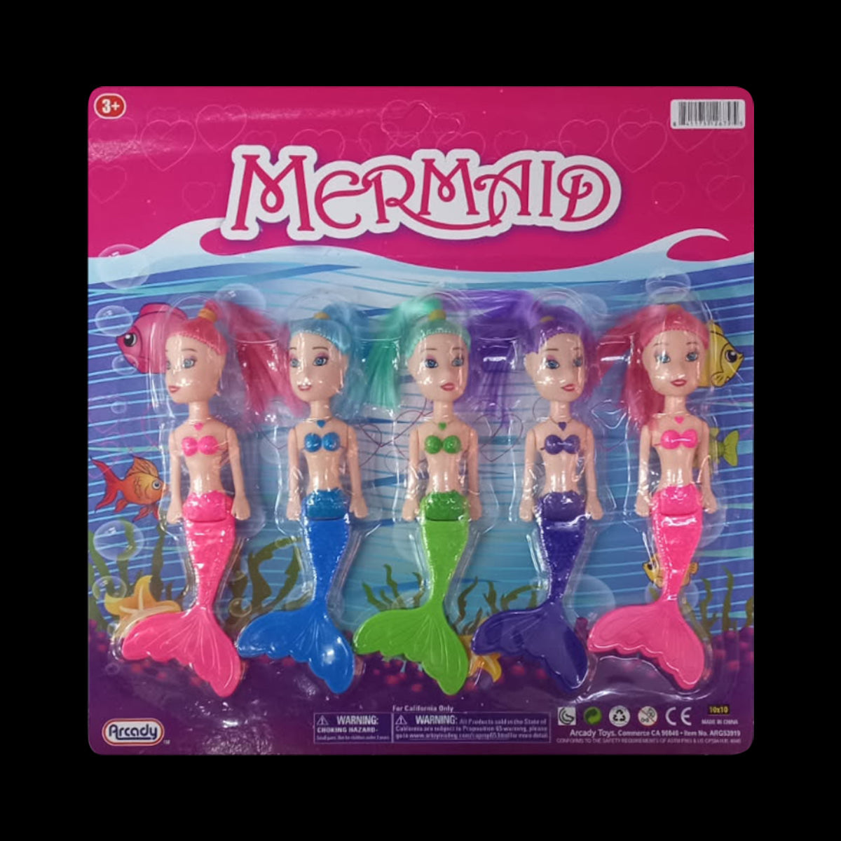 5 pice Mini Mermaid Toys