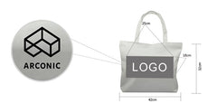 Zippered Canvas Tote Bag 42*32*10cm
