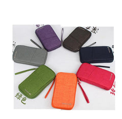 Multifunctional Travel Document Pouch With Zippered Closure