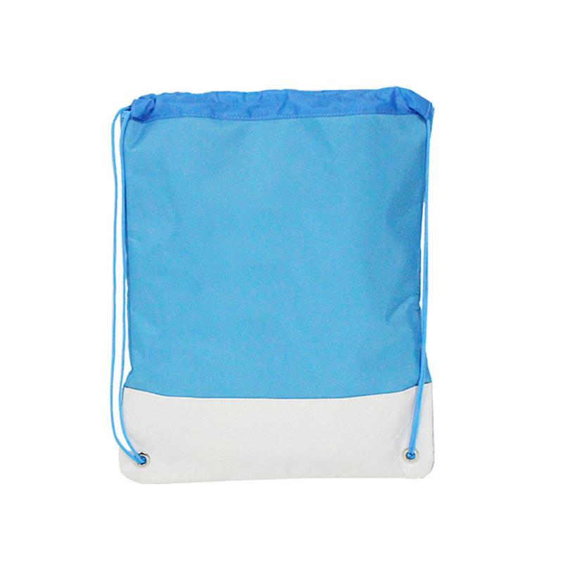Polyester Drawstring Backpack With Quilt Base