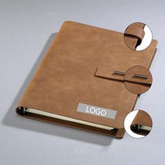 Pu Leather Cover Notebook With Metal Buckle