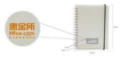 A5 Notebook With Clear Cover And Dot Grid Pages