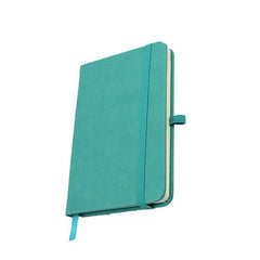A6 Notebook With Pu Leather Cover, Elastic Band Closure And Pen Holder